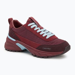 Dámske topánky Calvin Klein YW0YW01995 Hike Runner Casual Ny-Su AOP WN burgundy