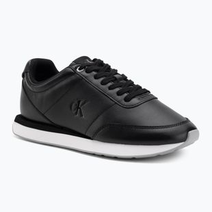 Dámske topánky Calvin Klein YW0YW01942 Retro Runner Lace Up Leather MG black/formal gray