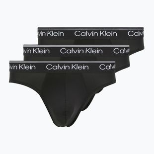 Pánske slipy Calvin Klein LV00NB4408 Hip Brief 3 páry black