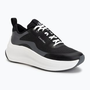 Dámske topánky Calvin Klein YW0YW02077 Chunky Runner Laceup Mix Aop black/coal