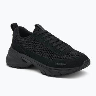 Dámske topánky Calvin Klein YW0YW02030 Hike Runner Lace Up Techmix triple black