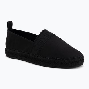Dámske espadrilky Calvin Klein HW0HW02934 Oblique Webbing Triple Black