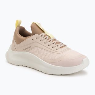 Dámske topánky Calvin Klein HW0HW03023 Light Runner Sock Mesh Lycra whisper pink/lemonade/silver mink