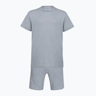 Pánske pyžamo Calvin Klein LV00NM2900 misty grey top /diamond logo misty