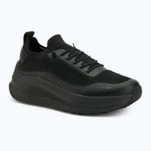 Pánske topánky Calvin Klein YM0YM01457 Chunky Runner šnurovacia, ponožková, pletená triple black