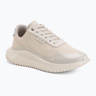 Dámske topánky Calvin Klein YW0YW02016 Eva Runner Lace Up Mat Mix 0GN stony beige/turtle dove/silver