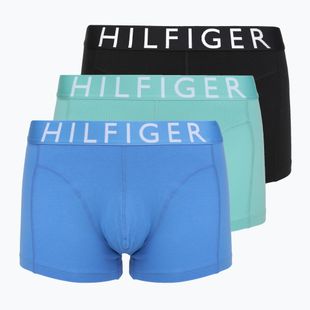 Boxerky Tommy Hilfiger Trumk 3 pairs arctic aqua/black/cobalt blue