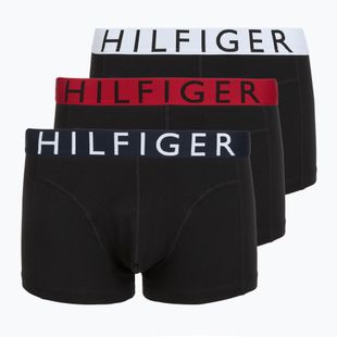 Boxerky Tommy Hilfiger Trunk WB 3 pairs medium red/tommy hilfiger white/desert sky