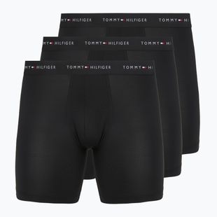 Pánske boxerky Tommy Hilfiger Micro Long 3 pack black/black/black