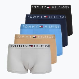Boxerky Tommy Hilfiger Trumk 5 pairs cobalt blue/pitch black/black/light castle/desert