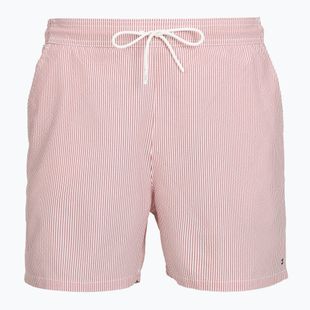 Pánske plavecké šortky Tommy Hilfiger Medium Drawstring Ithaca terra red/ecru ithaca