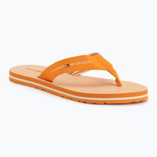 Dámske žabky Tommy Hilfiger Ithaca Stripe Summer orange hype