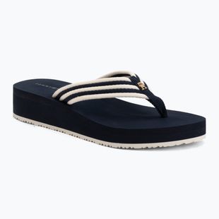 Dámske žabky Tommy Hilfiger Stripe Summer space blue