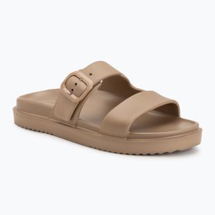 Dámske šľapky Tommy Hilfiger Double Strap Sandal Pearl safari canvas pearlized