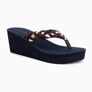 Dámske žabky Tommy Hilfiger Wedge Braided Summer Sandal rwb