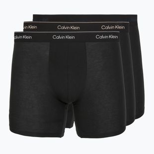 Boxerky Calvin Klein LV00NB4394 Brief 3 pairs black w/heavenly iris logo/black w