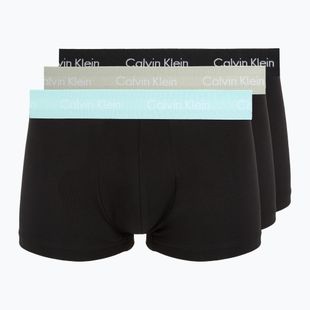 Pánske boxerky Calvin Klein 0000U2664G Low Rise Trunk 3 pairs black in plume wb/ black in misty sag