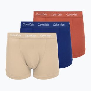 Pánske boxerky Calvin Klein 0000U2662G Trunk 3 páry sodalite blue/redwood/white peppe
