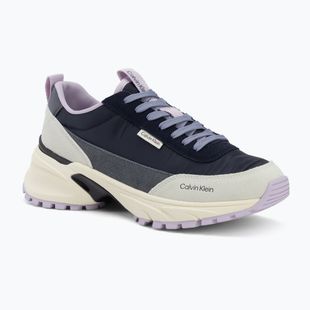 Dámske topánky Calvin Klein HW0HW03279 Hike Runner Nylon Mix blue nights/night owl/white