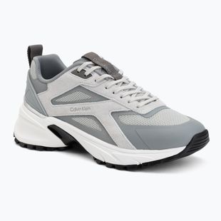 Pánske topánky Calvin Klein HM0HM02220 Hike Runner Stripe Mix Nylon Suede light grey/granite grey