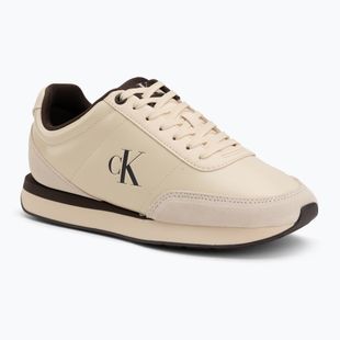 Dámske topánky Calvin Klein HW0HW03248 Retro Runner Essential Leather light cashew/rocky brown