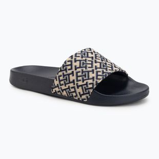 Dámske šľapky Tommy Hilfiger Monogram space blue