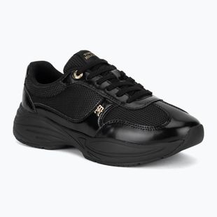 Dámske topánky Tommy Hilfiger ModernRunner Shiny Leather black