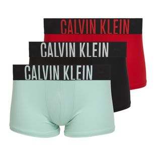 Pánske boxerky Calvin Klein 000NB3775A Trunk black/goji berry/aqua blue