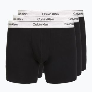 Pánske boxerky Calvin Klein LV00NB4731 Boxer Brief black w/ silver haze wbs