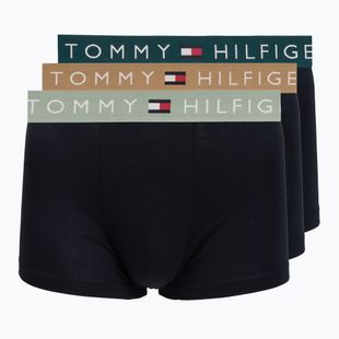 Pánske boxerky Tommy Hilfiger Trunk WB 3 pack nb//saf canvas/mnty grey/deep spru