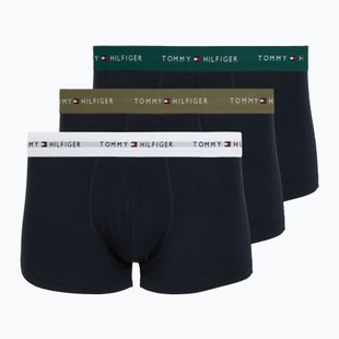 Pánske boxerky Tommy Hilfiger Trunk WB 3 pack nb//white/orna green/utility olive