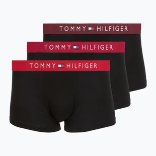 Pánske boxerky Tommy Hilfiger Trunk WB 3 pack medium red/rasp juice/burgundy