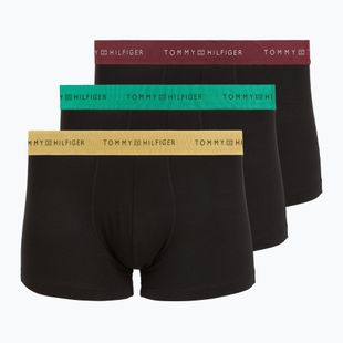 Pánske boxerky Tommy Hilfiger Trunk Metallic gold/burgundy/green