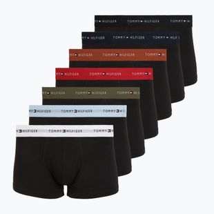 Pánske boxerky Tommy Hilfiger Trunk WB 7 pack black/whit/lava/sky blue/navy blue/ter red/ut ol