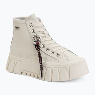 Dámske topánky Tommy Jeans Platform Sneaker Leather MC ecru