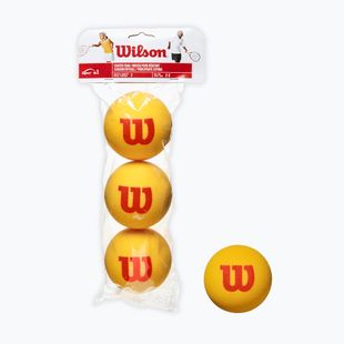 Detské tenisové loptičky Wilson Starter Tour Foam Tball 3 ks žlté WRZ258900