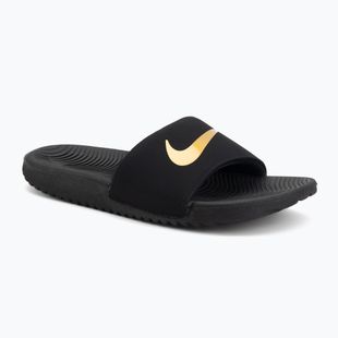 Detské šľapky Nike Kawa black/metallic gold
