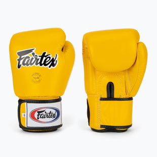 Boxerské rukavice Fairtex Universal "Tight-Fit" Design yellow
