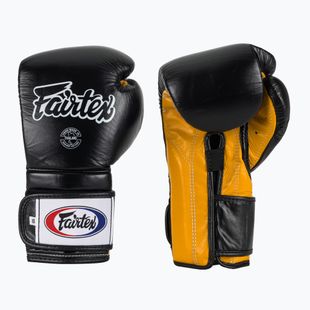 Boxerské rukavice Fairtex Heavy Hitter's Mexican Style black/yellow