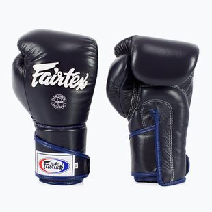 Štýlové boxerské rukavice Fairtex Angular Sparring - uzamknutý palec modré