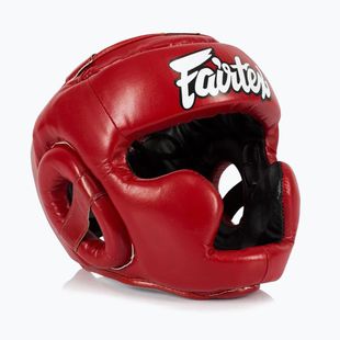 Chránič hlavy Fairtex pre detskú boxerskú prilbu červený