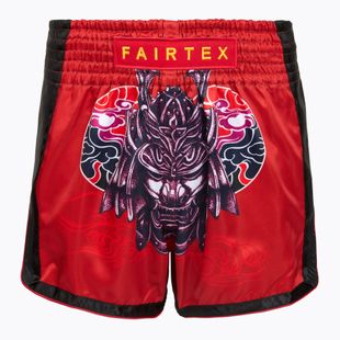 Detské boxerské šortky Fairtex BSK2108 'Silent Warrior' červené