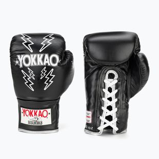 Pánske boxerské rukavice YOKKAO Stadium Lace Up black