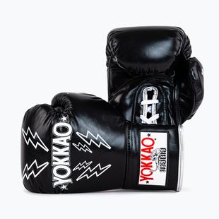 Pánske boxerské rukavice YOKKAO Stadium Lace Up black