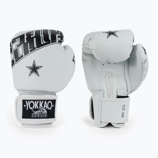 Boxerské rukavice YOKKAO Lettering Boxing white
