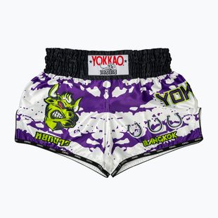 Pánske tréningové šortky YOKKAO Angry Bull Muay Thai white