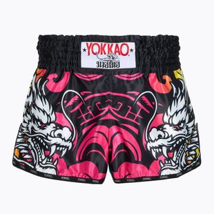 Pánske tréningové šortky YOKKAO Dragon Muay Thai pink/blue
