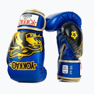 Boxerské rukavice YOKKAO Original Boxing Gloves electric blue