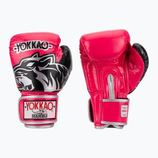 Boxerské rukavice YOKKAO Original Boxing Gloves fuchsia