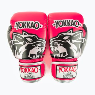 Boxerské rukavice YOKKAO Original Boxing Gloves fuchsia